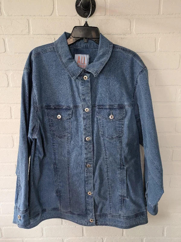 Elegant Men's Wool CoatsBlue Denim Jacket Denim Cmc, Size XL