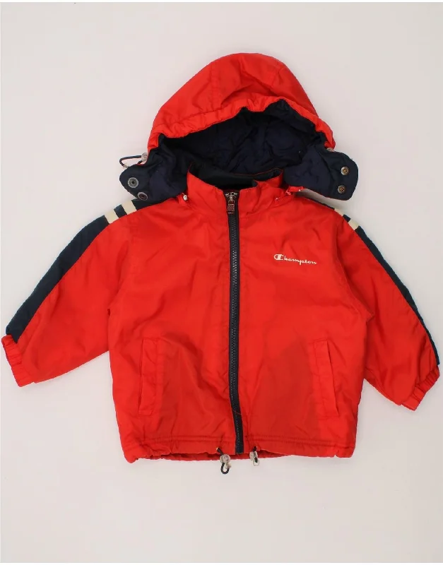 Men's Coats for Every OccasionCHAMPION Baby Boys Hooded Windbreaker Jacket 9-12 Months Red Colourblock Men's Coats for Every OccasionCHAMPION Baby Boys Hooded Windbreaker Jacket 9-12 Months Red Colourblock