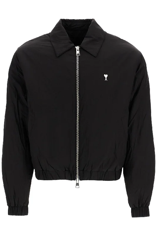 Men's Coats for Tall MenCrumpled Canvas Bomber Jacket