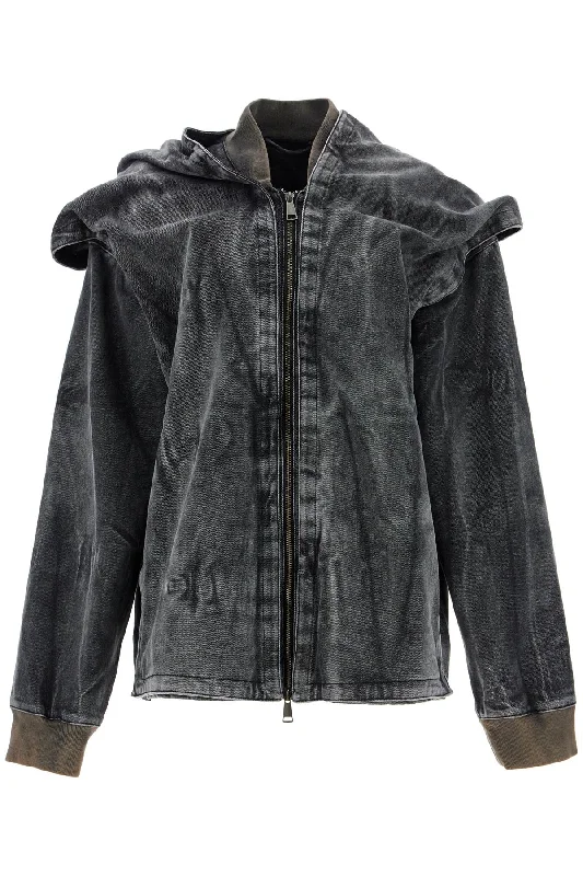 Men's Coats for Formal EventsDenim Jacket With Velcro Closure
