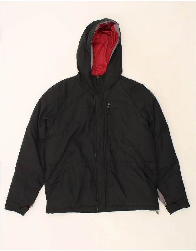 Men's Coats with Stretch FabricFILA Mens Hooded Windbreaker Jacket UK 40 Large Black Polyester Men's Coats with Stretch FabricFILA Mens Hooded Windbreaker Jacket UK 40 Large Black Polyester
