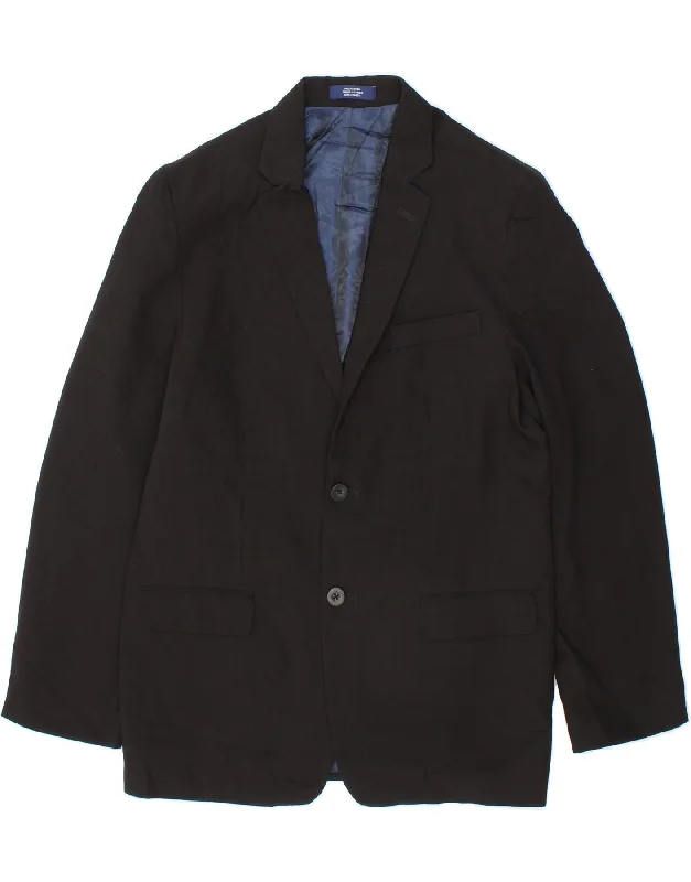 Men's Coats with Relaxed FitsIZOD Boys 2 Button Blazer Jacket 15-16 Years Black Polyester Men's Coats with Relaxed FitsIZOD Boys 2 Button Blazer Jacket 15-16 Years Black Polyester