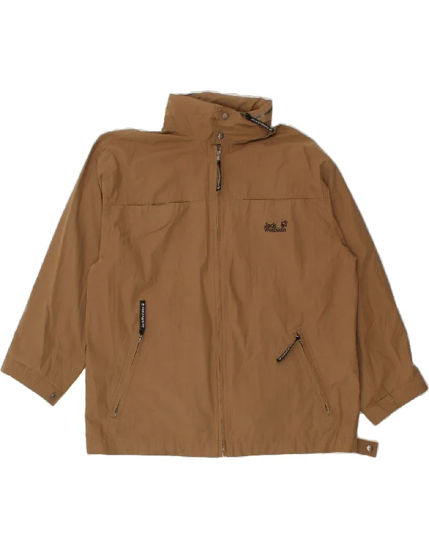 Weather-Resistant Men's CoatsJACK WOLFSKIN Mens Bomber Jacket UK 42 XL Brown Polyester Weather-Resistant Men's CoatsJACK WOLFSKIN Mens Bomber Jacket UK 42 XL Brown Polyester