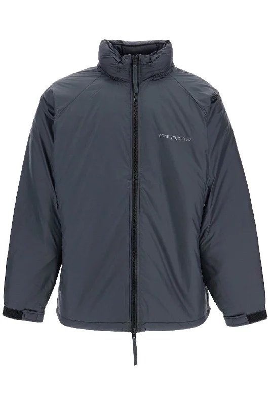 Comfortable Men's ParkasLightweight Down Jacket With Patches