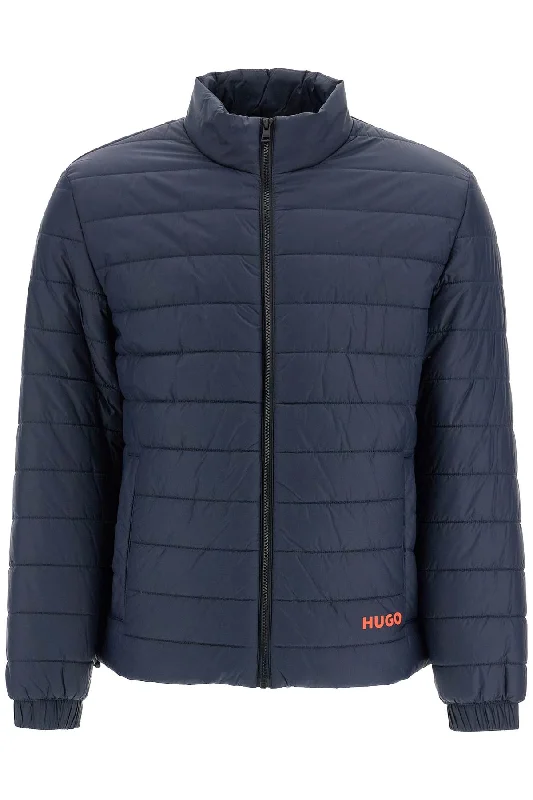Men's Coats with Fur TrimLightweight Recycled Nylon Down Jacket