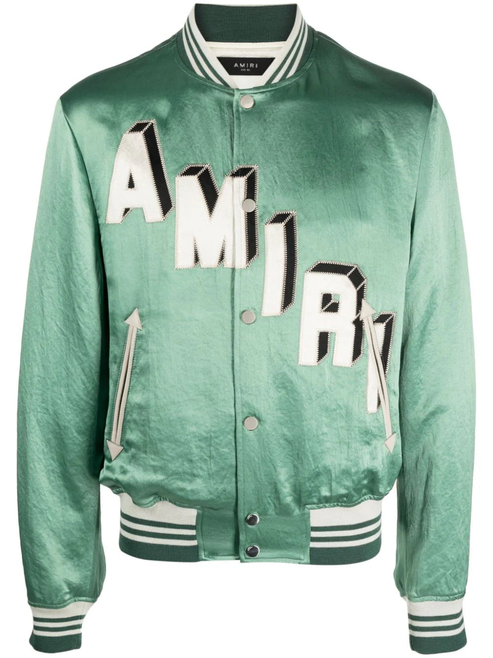 Men's Coats with Hand WarmersLogo-Embroidered Varsity Jacket