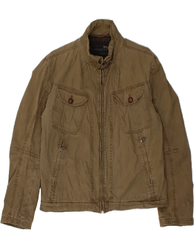 Men's Coats for Every OccasionMARLBORO CLASSICS Mens Utility Jacket EU 50 Large Khaki Cotton