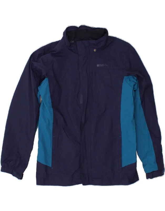 Fashionable Men's Denim JacketsMOUNTAIN WAREHOUSE Boys Rain Jacket 12-13 Years Navy Blue Colourblock