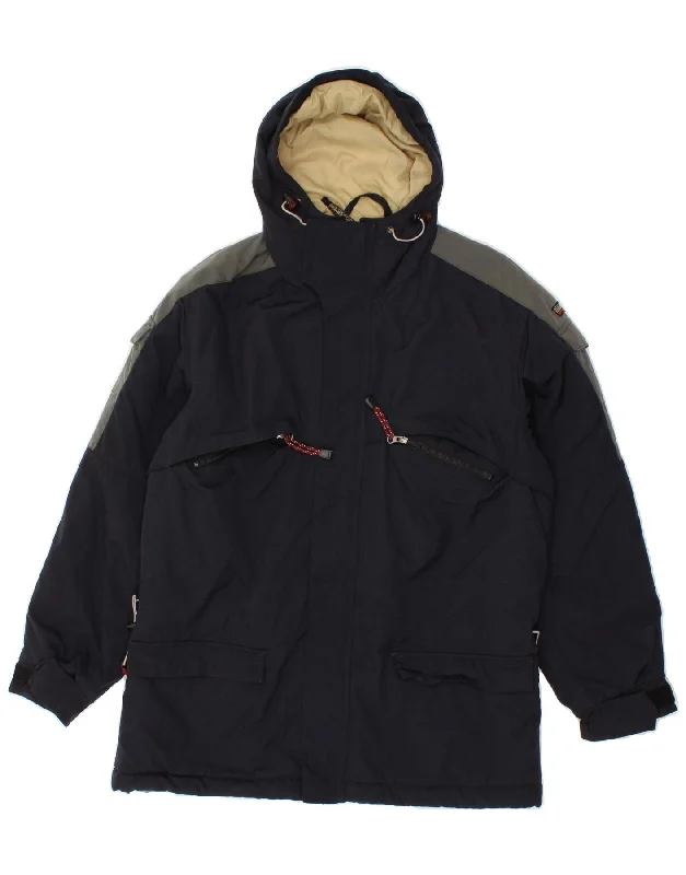 Men's Coats for Rainy WeatherNAPAPIJRI Mens Hooded Windbreaker Jacket UK 40 Large Navy Blue Polyamide