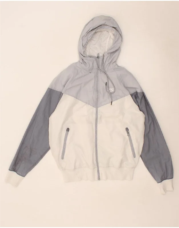 Men's Coats for Casual WearNIKE Mens Hooded Rain Jacket UK 34 XS White Colourblock Polyester Men's Coats for Casual WearNIKE Mens Hooded Rain Jacket UK 34 XS White Colourblock Polyester
