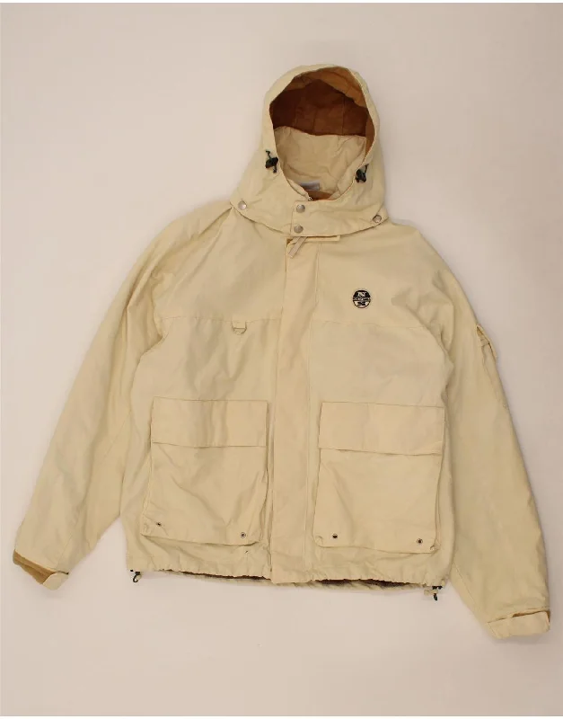 Men's Coats without LiningNORTH SAILS Mens Hooded Windbreaker Jacket UK 40 Large Beige Cotton Men's Coats without LiningNORTH SAILS Mens Hooded Windbreaker Jacket UK 40 Large Beige Cotton