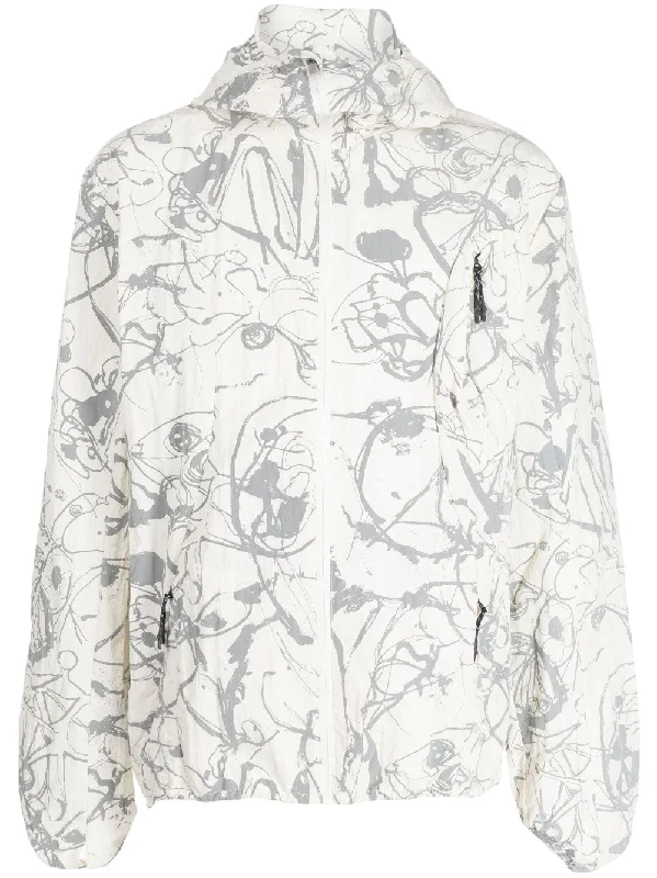 Winter-Ready Men's CoatsPainterly-Print Lightweight Jacket