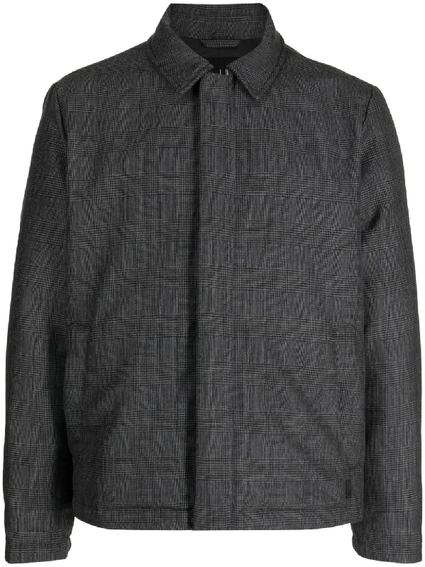 Men's Coats for TravelPlaid-Check Pattern Shirt Jacket