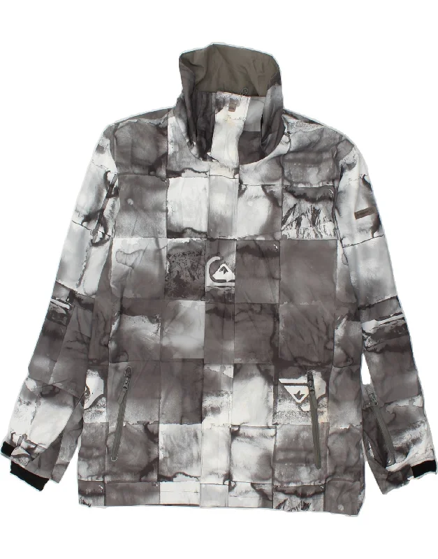 Men's Coats with Modern CutsQUIKSILVER Mens Regular Fit Windbreaker Jacket UK 42 XL Grey Patchwork Men's Coats with Modern CutsQUIKSILVER Mens Regular Fit Windbreaker Jacket UK 42 XL Grey Patchwork