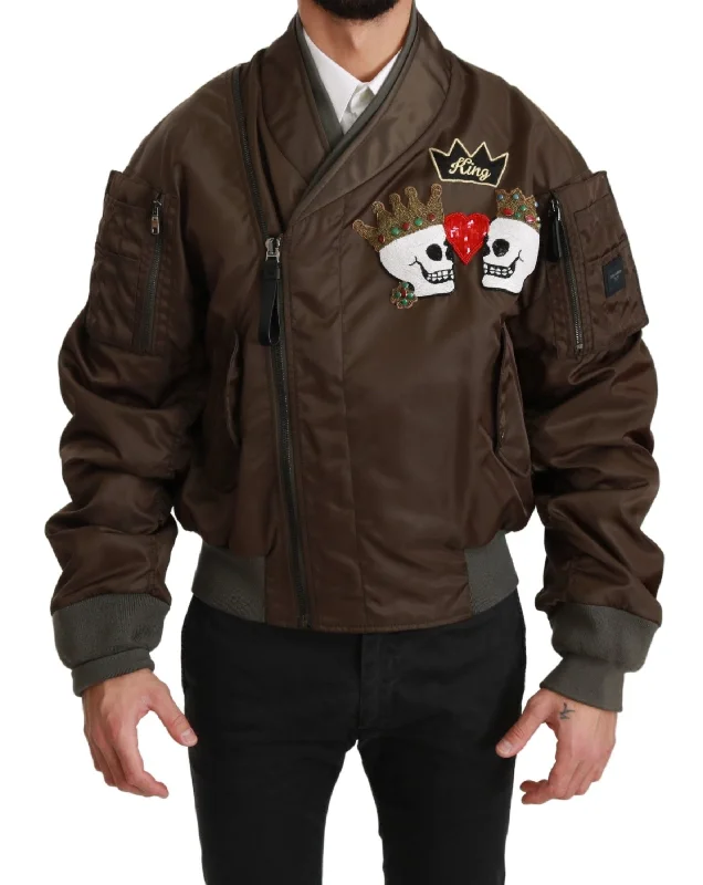 Men's Coats with Flannel LiningSequined Double-breasted Bomber Jacket
