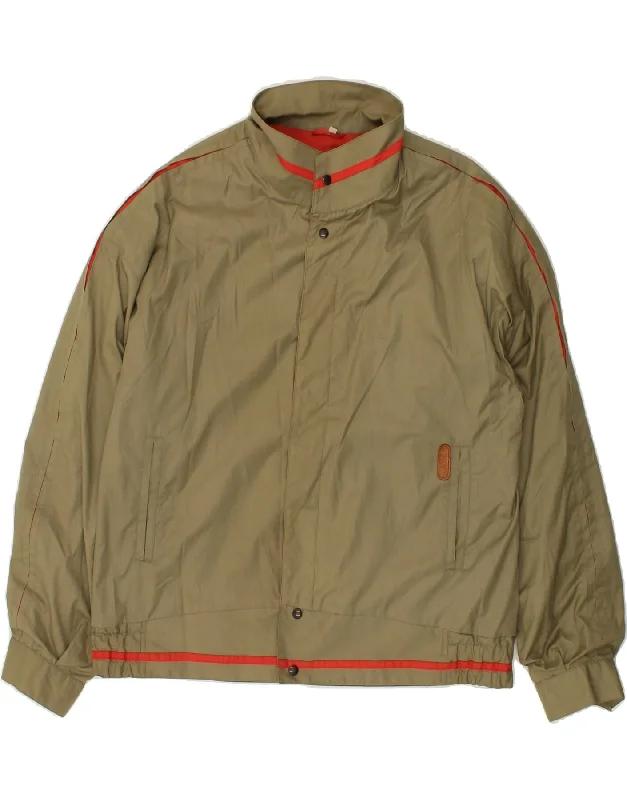 Men's Coats with Magnetic ClosuresSPORTMAN Mens Bomber Jacket IT 52 XL Khaki Cotton