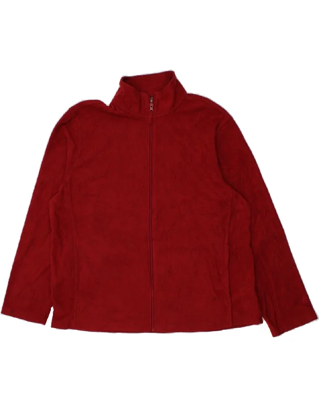 Men's Coats for SkiingSTARTER Mens Fleece Jacket UK 46/48 XL Red Polyester