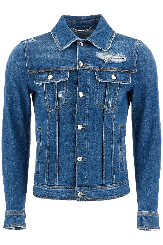 Men's Coats with VentilationStretch Denim Jacket