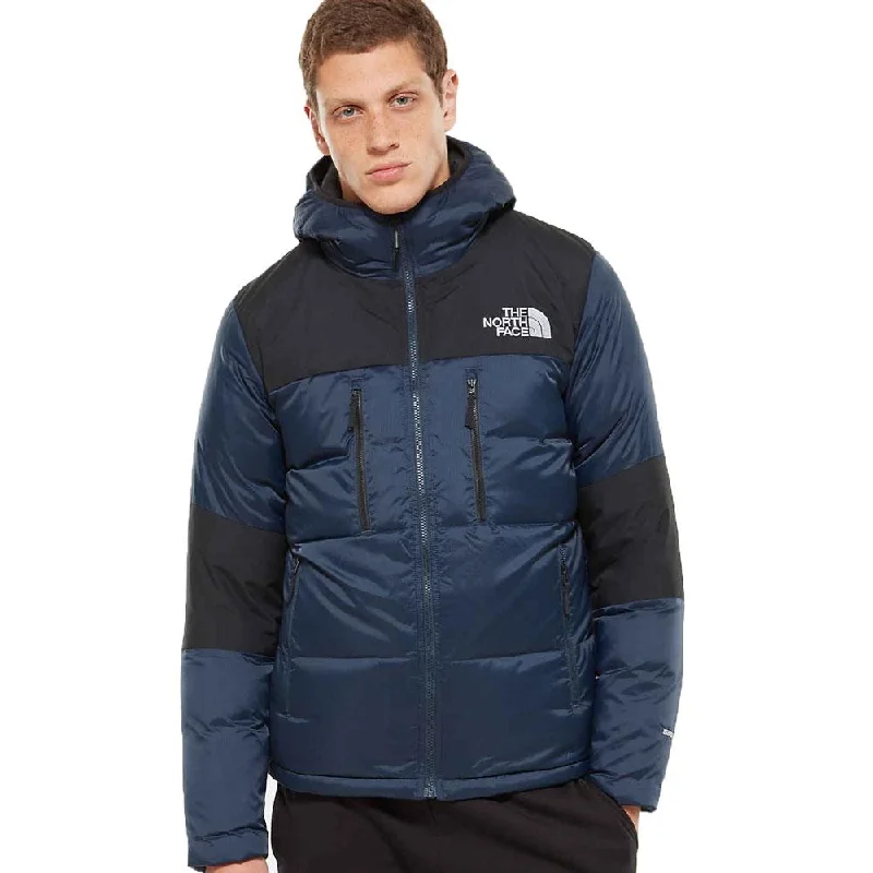 Men's Coats with Wind-Resistant FabricThe North Face Himalayan Light Down Hooded Jacket - Navy And Black