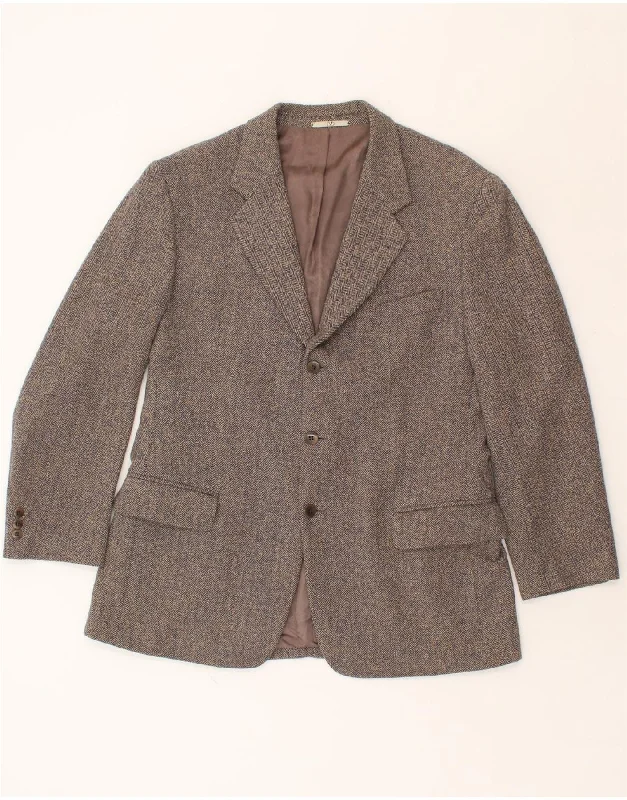 Men's Coats for Mild WeatherVALENTINO Mens 3 Button Blazer Jacket IT 54 2XL Brown Herringbone Men's Coats for Mild WeatherVALENTINO Mens 3 Button Blazer Jacket IT 54 2XL Brown Herringbone