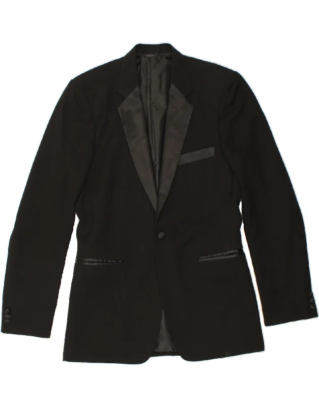 Luxurious Men's Cashmere CoatsVINTAGE Mens 1 Button Blazer Jacket UK 38 Medium Black Luxurious Men's Cashmere CoatsVINTAGE Mens 1 Button Blazer Jacket UK 38 Medium Black
