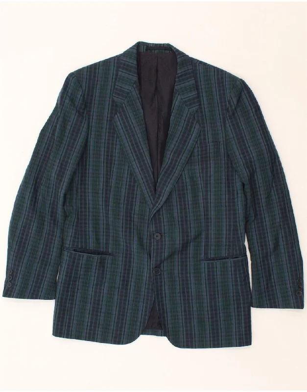Men's Coats for TravelVINTAGE Mens 2 Button Blazer Jacket IT 50 Large Navy Blue Striped Viscose Men's Coats for TravelVINTAGE Mens 2 Button Blazer Jacket IT 50 Large Navy Blue Striped Viscose