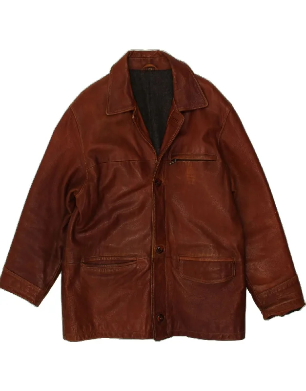 Essential Men's Puffer JacketsVINTAGE Mens Leather Jacket IT 48 Medium Brown Leather Essential Men's Puffer JacketsVINTAGE Mens Leather Jacket IT 48 Medium Brown Leather