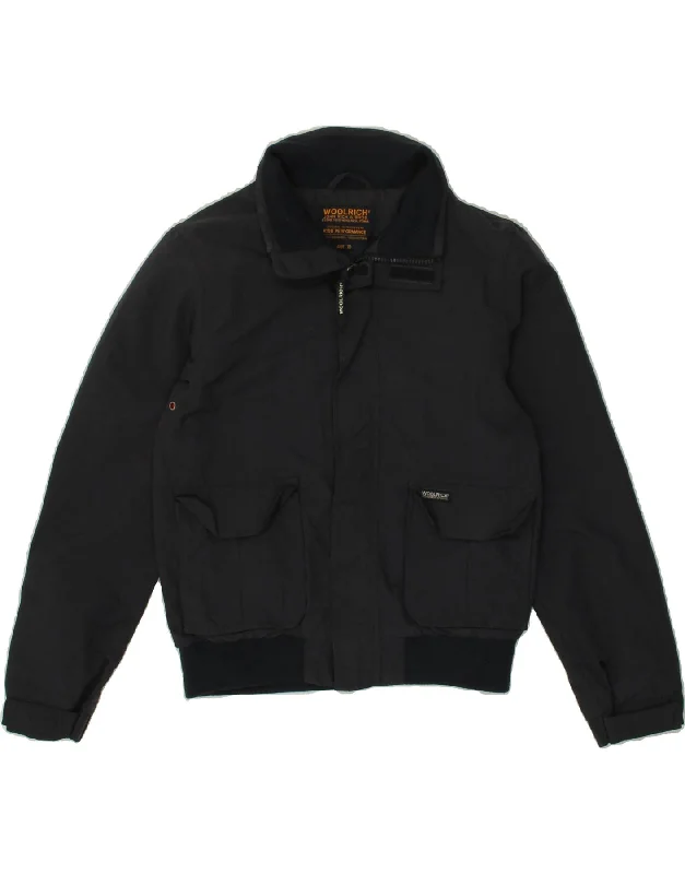 Men's Coats with Quick-Dry FabricWOOLRICH Boys Bomber Jacket 9-10 Years Navy Blue Polyamide Men's Coats with Quick-Dry FabricWOOLRICH Boys Bomber Jacket 9-10 Years Navy Blue Polyamide